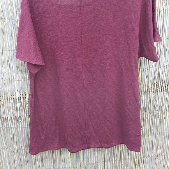 Kayleigh Maroon Off The Shoulder Straps Top - No Size Tag - See Measurements - Picture 11 of 12